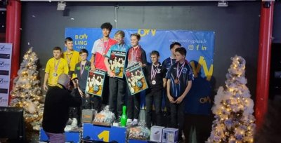 Photos des 3 podiums réunis