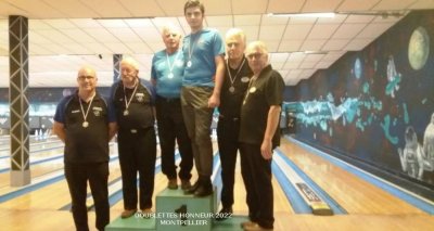 Podium Doublettes Honneur Hommes - District LR